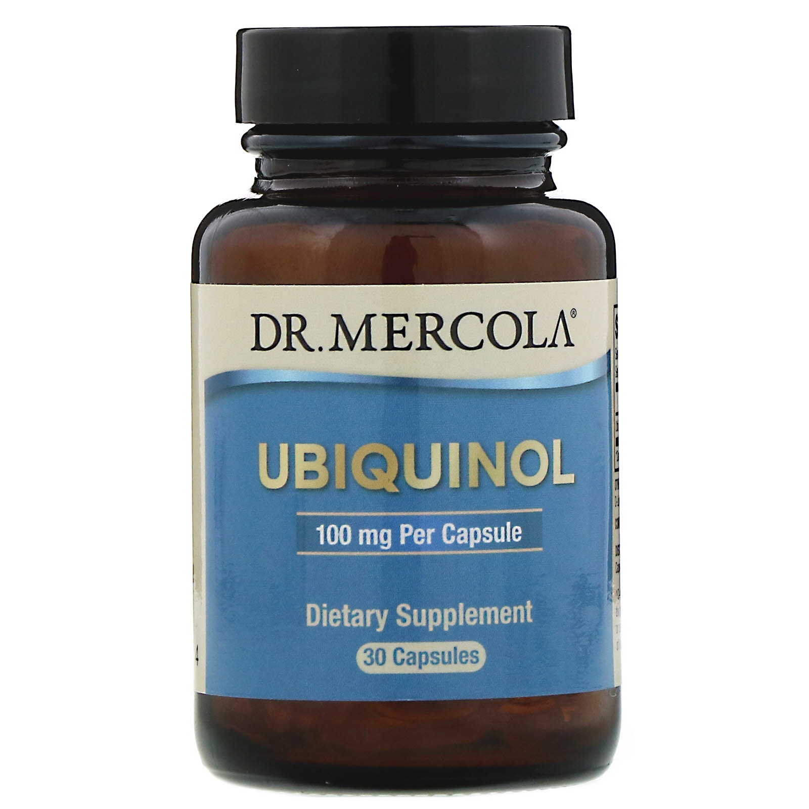 Dr. Mercola Ubiquinol verhoogd bioactieve CoQ10, 100 mg (30 Licaps Capsules) - 