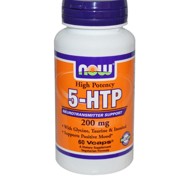 Foto van 5-HTP, 200 mg (60 Vcaps) - Now Foods