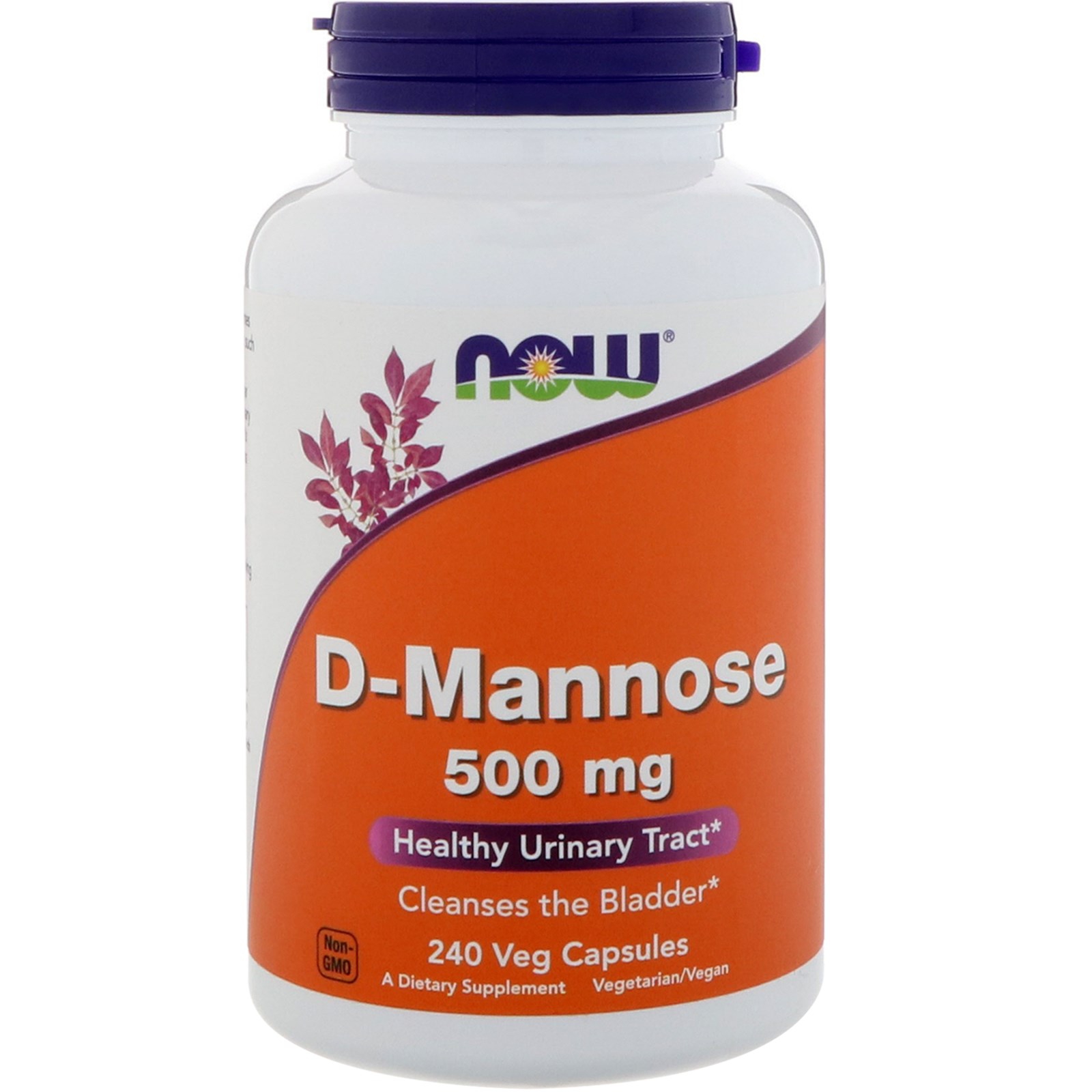D-Mannose- 500 mg (240 Vegetarian Capsules) - Now Foods