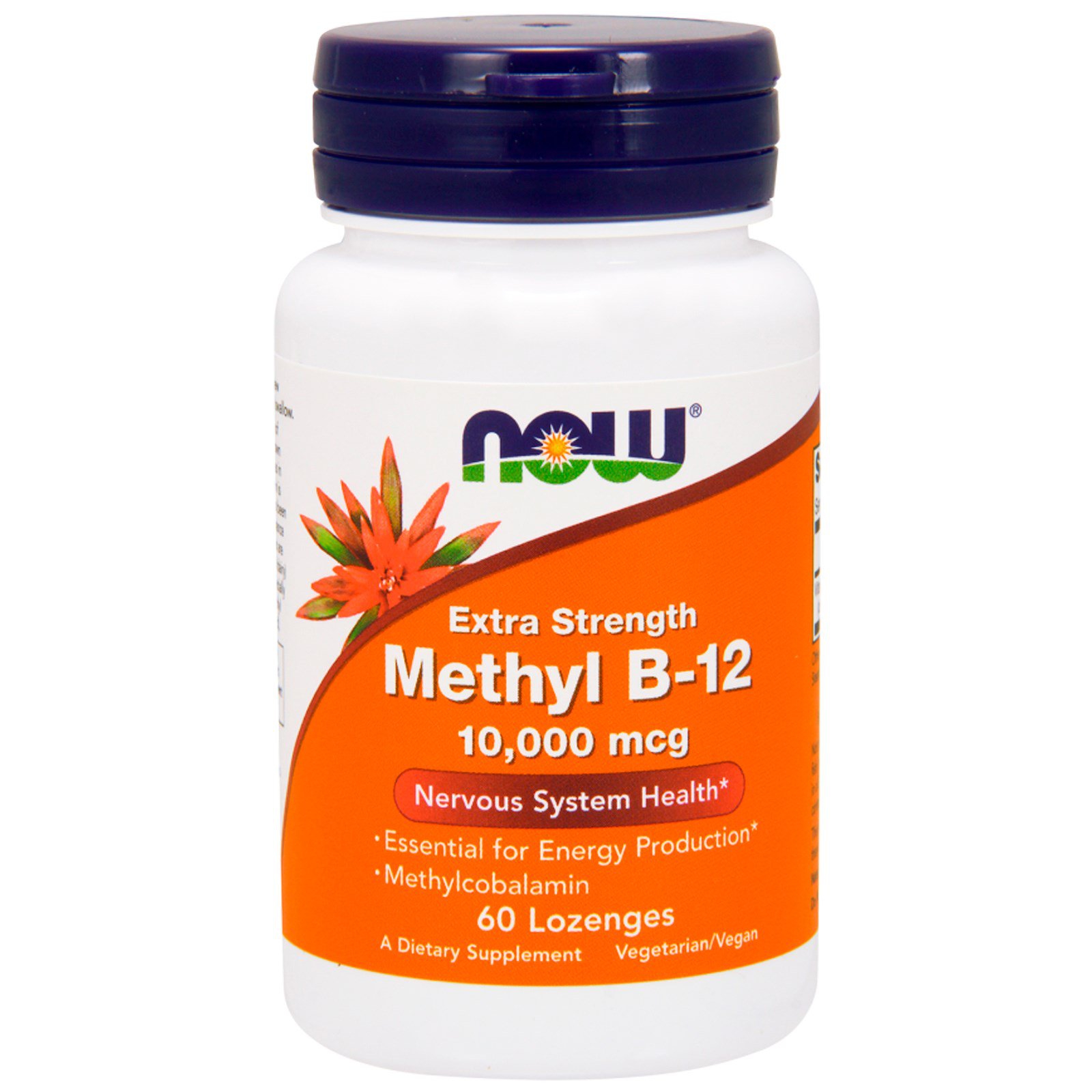 Methyl B-12 Extra Strength 10.000 mcg (60 lozenges) - Now Foods Methyl B-12 Extra Strength 10.000 mcg (60 lozenges) - Now Foods