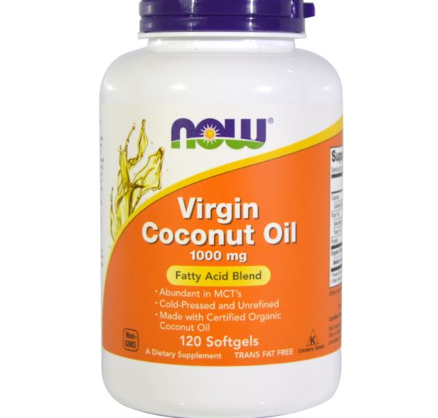 Now Foods Virgin Coconut Oil 1000 mg (120 Softgels) Now Foods