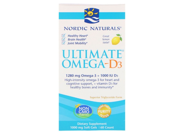 Ultimate Omega-D3 Lemon 1000 mg (60 Soft Gels) - Nordic Naturals Ultimate Omega-D3 Lemon 1000 mg (60 Soft Gels) - Nordic Naturals