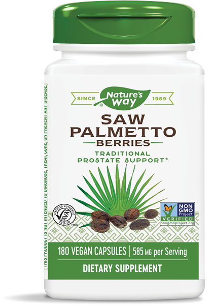 Saw Palmetto bessen 585 mg (180 Capsules) - Nature's Way