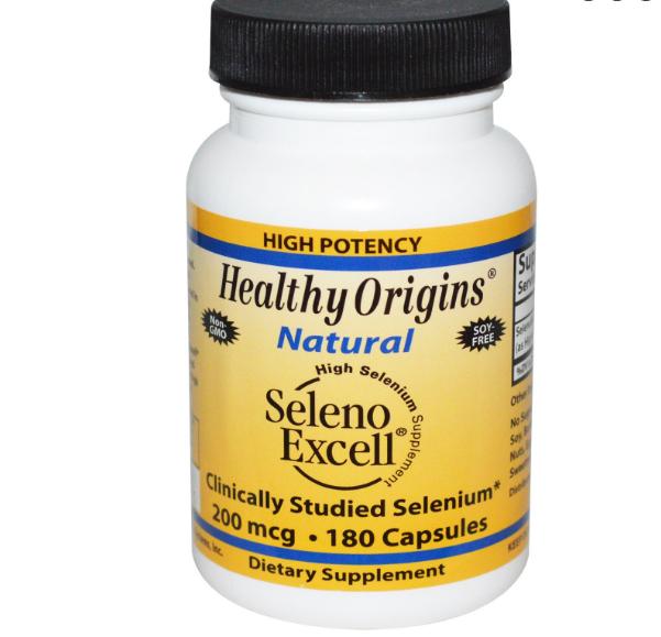 Seleno Excell Selenium 200mcg (180 capsules) - Healthy Origins