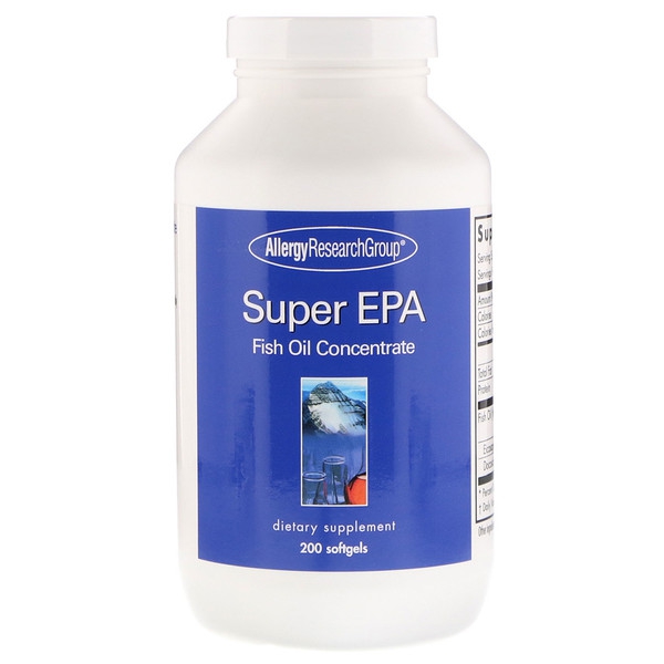 Afbeelding van Super EPA Fish Oil Concentrate 200 Softgels - Allergy Research Group