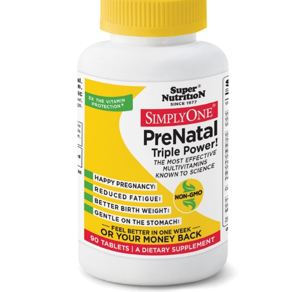 Simply One, PreNatal Triple Power! (90 Tabletten) - Super Nutrition Simply One, PreNatal Triple Power! (90 Tabletten) - Super Nutrition