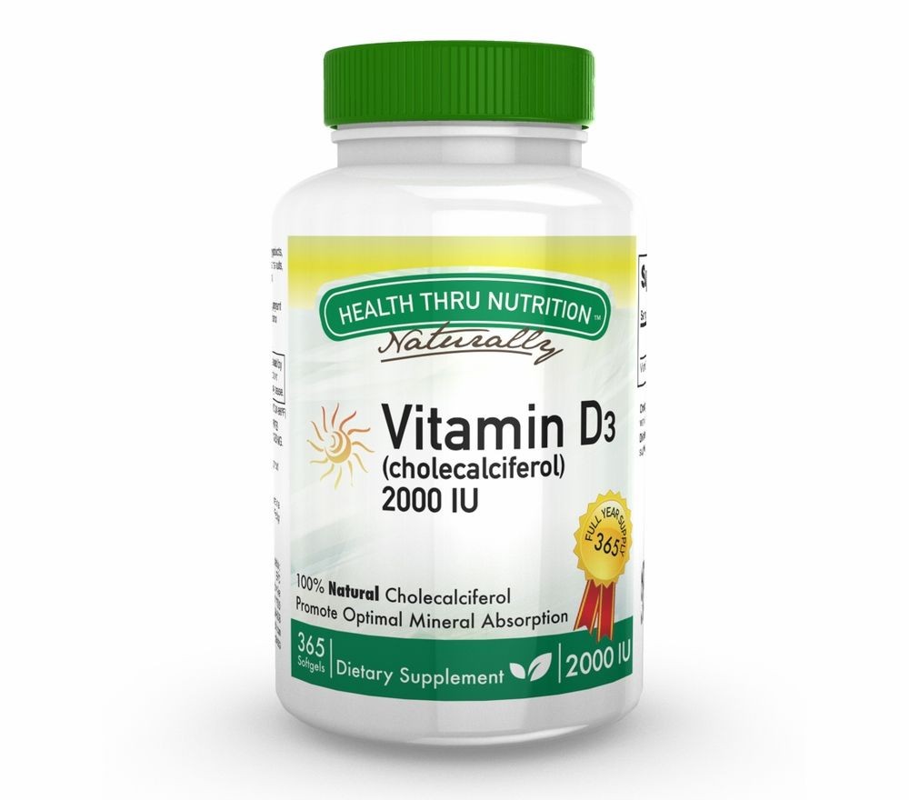 Vitamin D3 2.000iu (non-GMO) (365 Softgels) - Health Thru Nutrition Vitamin D3 2.000iu (non-GMO) (365 Softgels) - Health Thru Nutrition