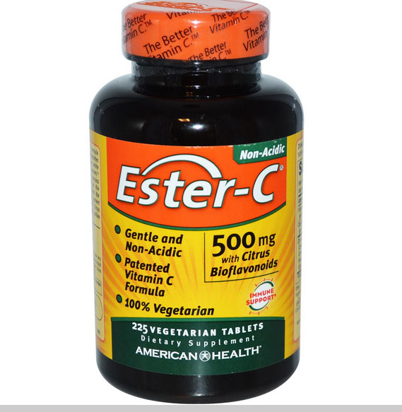 Ester-C 500 mg met Citrus-bioflavonoïden (225 Veggie Tabs) - American Health Ester-C 500 mg met Citrus-bioflavonoïden (225 Veggie Tabs) - American Health