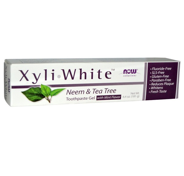 Foto van XyliWhite tandpasta Neem & Tea Tree (181 g) - Now Foods